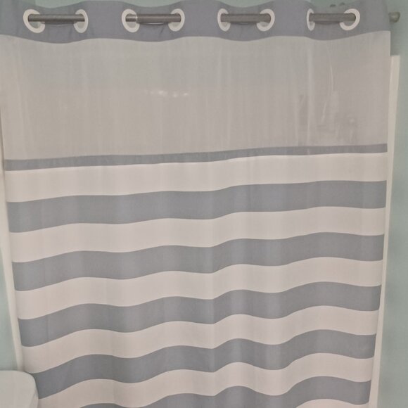 Hookless Shower Curtain with PEVA liner - Picture 1 of 9